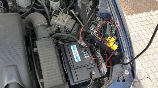 GPS locator hidden in fuse box